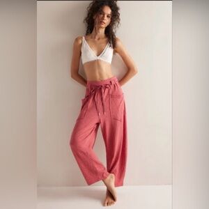 Free People Red Casual Pants